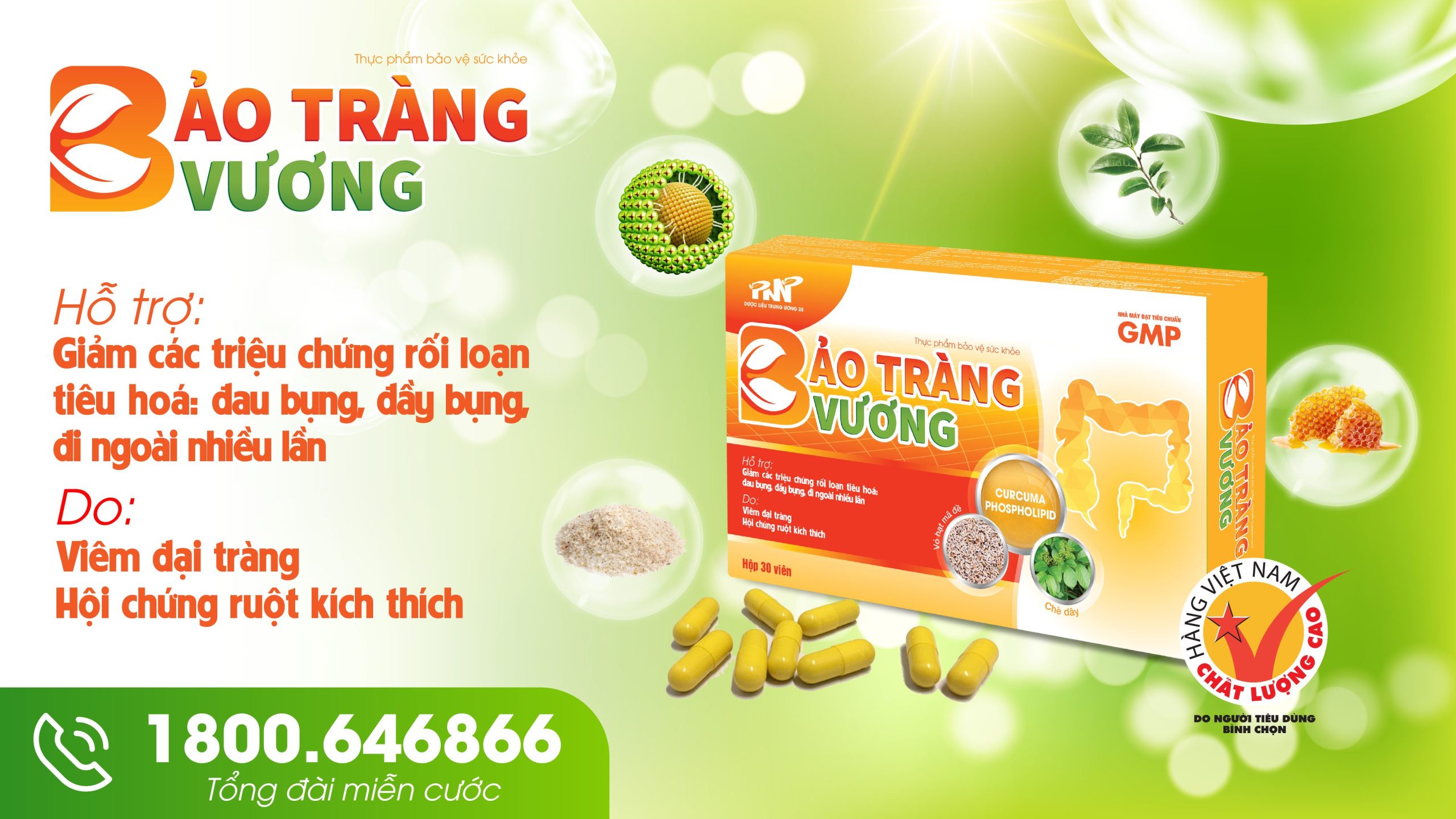 Bảo Tràng Vương giải pháp hỗ trợ viêm đại tràng hiệu quả